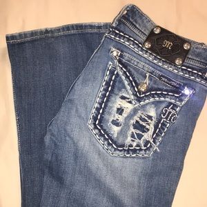 Miss Me Bootcut Ripped Jeans